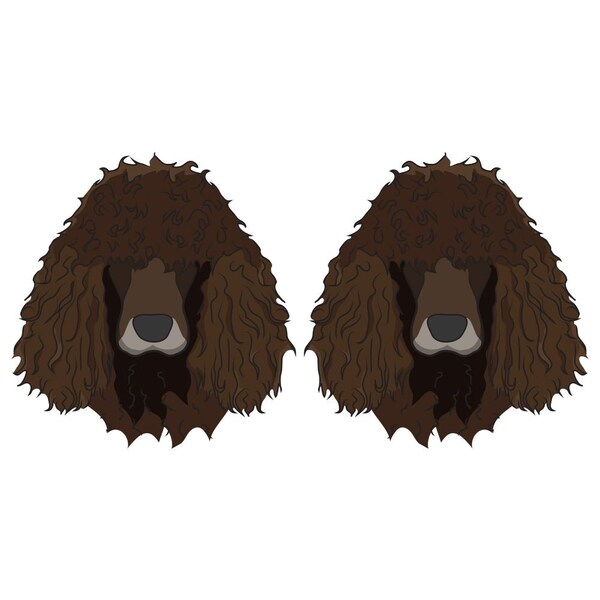 Signmission Irish Water Spaniel Dog Decal, Dog Lover Decor Vinyl Sticker D-24-Irish Water Spaniel - main